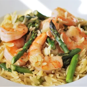 lemon orzo shrimp